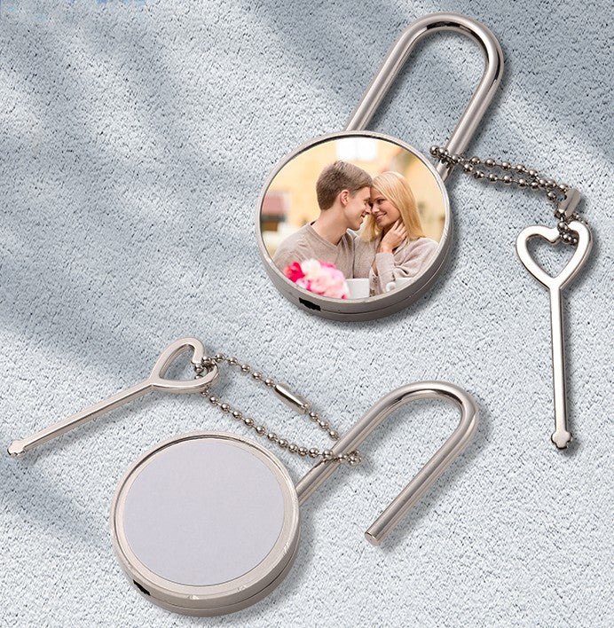 Jewelry/Valentines day gift Fashion Blank DIY  Round Shape Key/ Lock