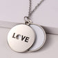 Jewelry/ Lovers Shape Love Carved Sliding Locket Necklace