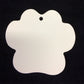 Ornaments/Db sided Aluminum  Paw Print