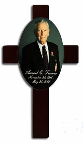 Cross Award Plaque/Memorial/ with Sublimation Blank Hardboard Insert