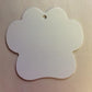 Ornaments/Db sided Aluminum  Paw Print