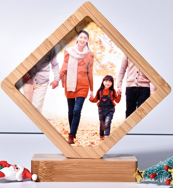 Sublimation Bamboo Photo Frame with Magnet Stand 6.10"x6.10"