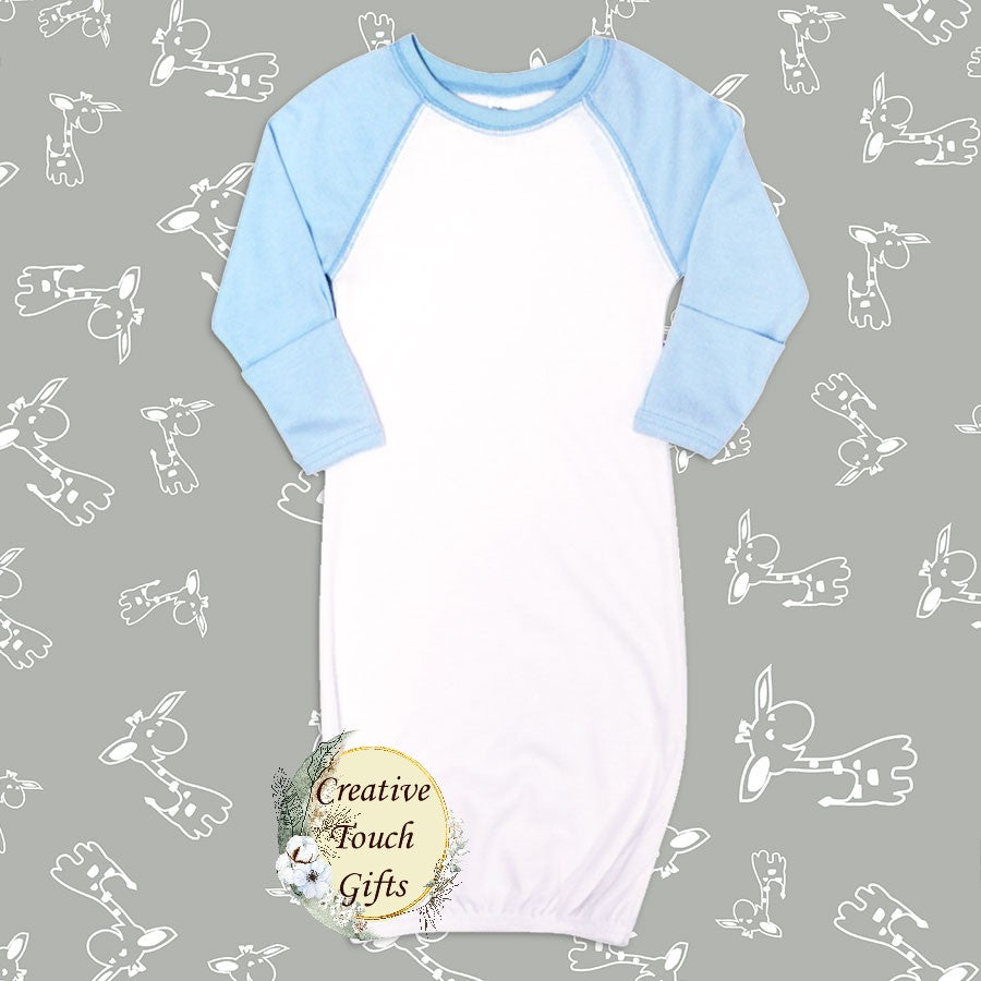 Baby Raglan Gown w/ Mittens