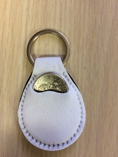 Key Chain (Blank) Quarter Holder