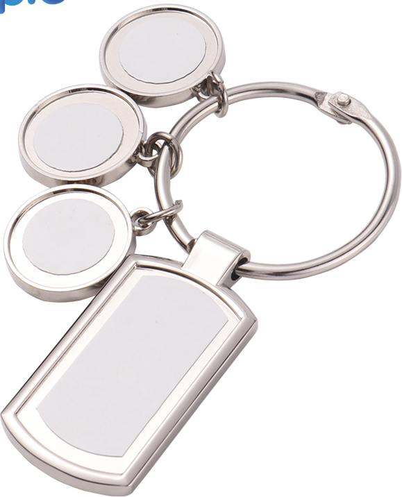 Key Chain /Oblong Shape 5 or 6 Charm Key Chain