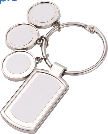 Key Chain /Oblong Shape 5 or 6 Charm Key Chain