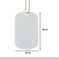 Stainless Steel Dog Tag White