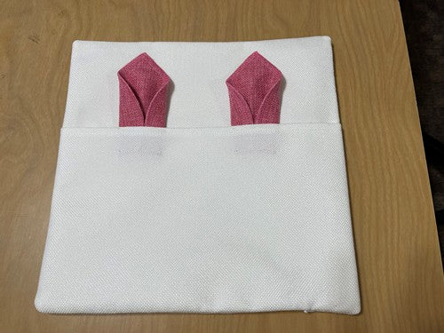 Pocket Pillow with colored  Rabbit ears