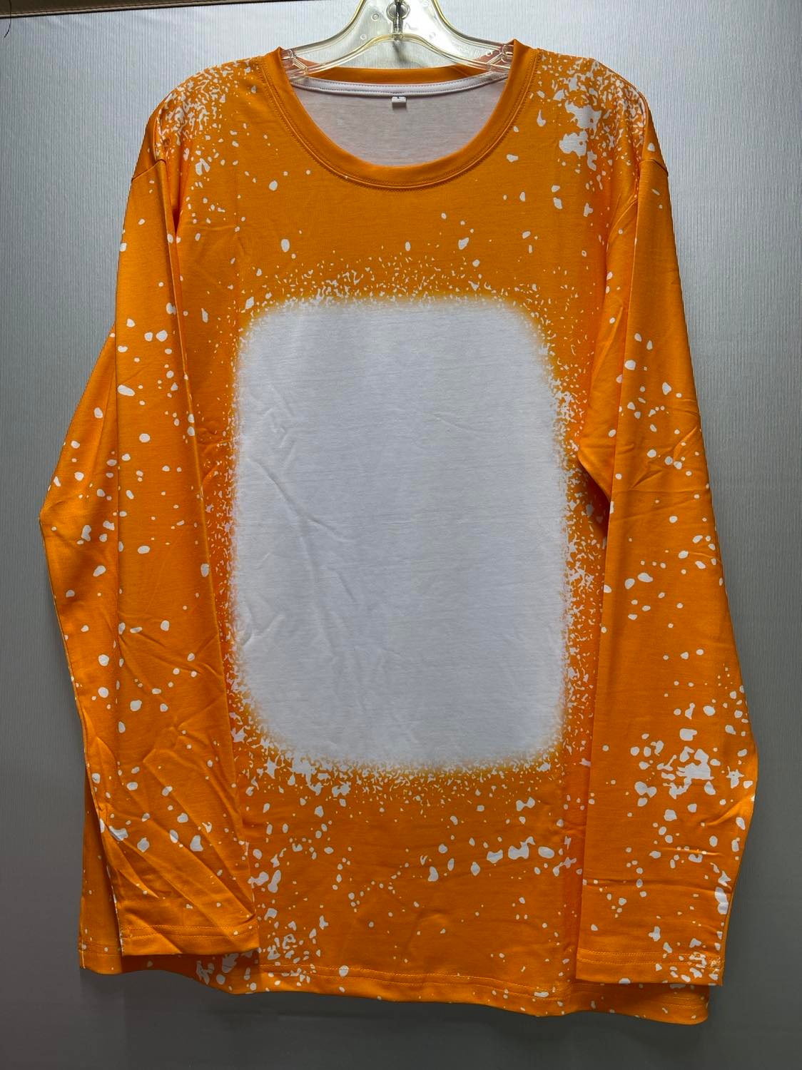 Bleached best sale orange sweatshirt