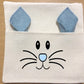Pocket Pillow with colored  Rabbit ears