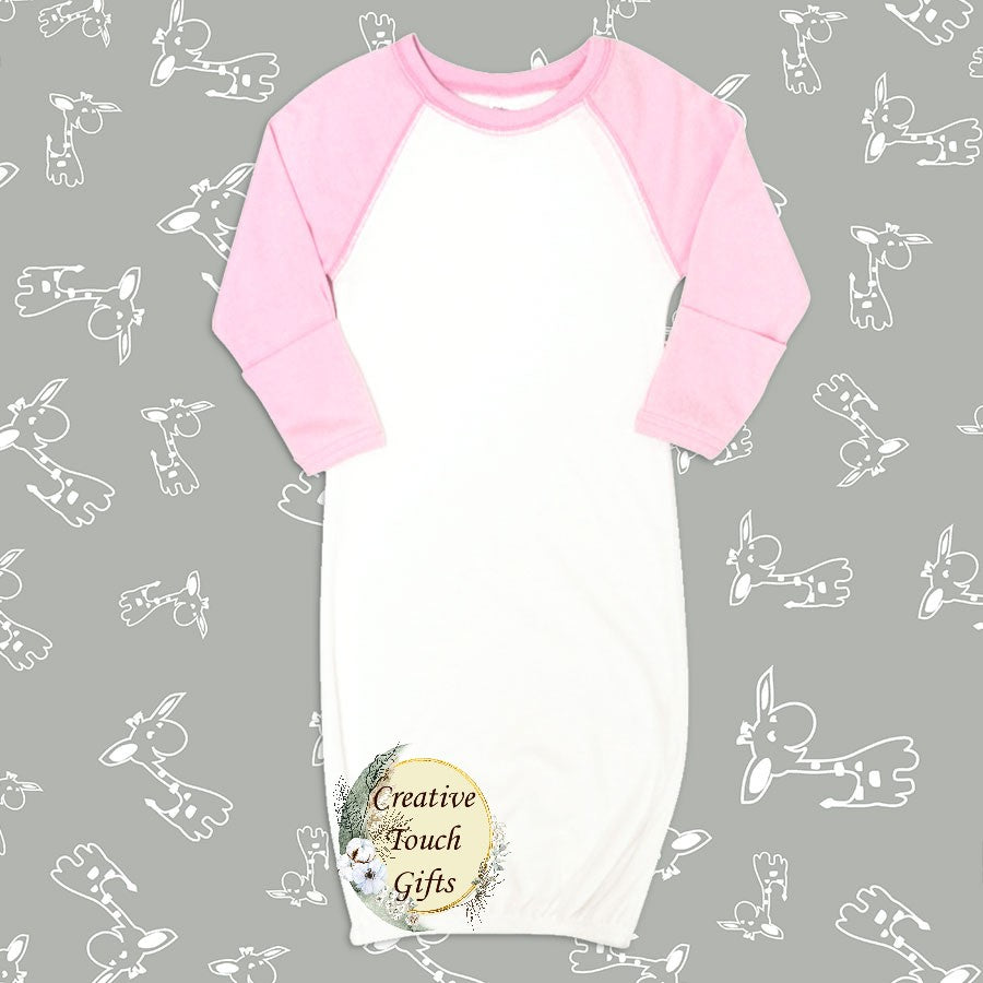 Baby Raglan Gown w/ Mittens