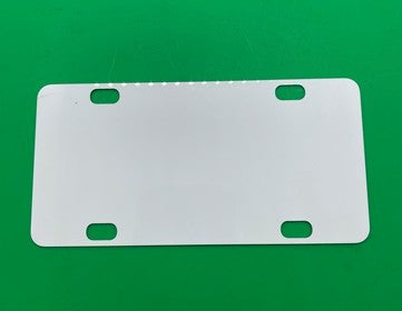 License Plate Mini- White Gloss