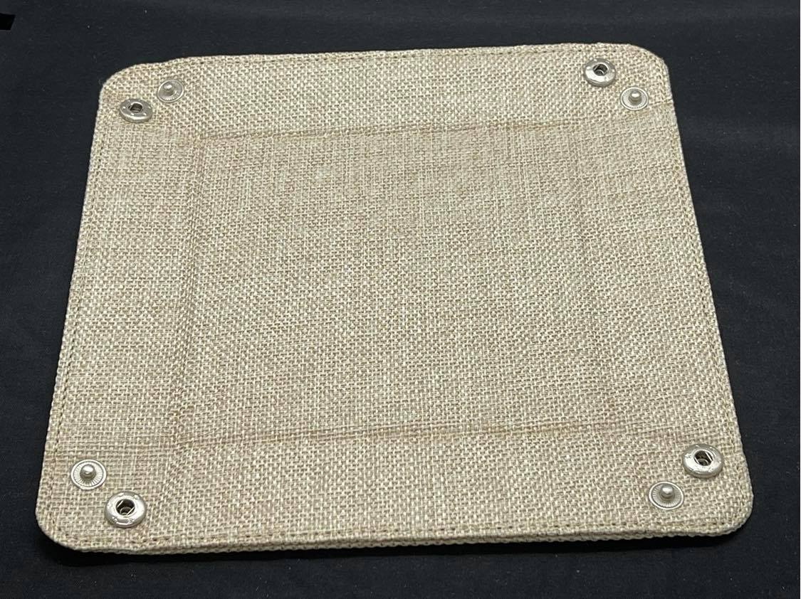 Blank Faux Burlap Snap Tray