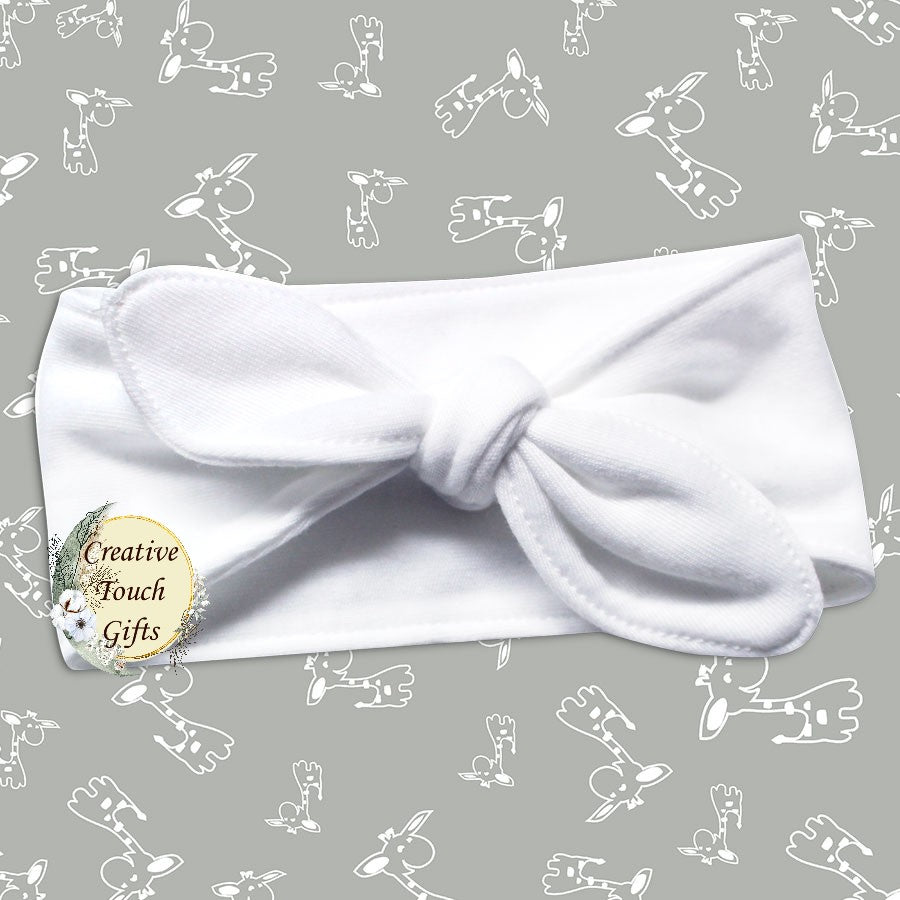 Baby Headband – White 2 sizes