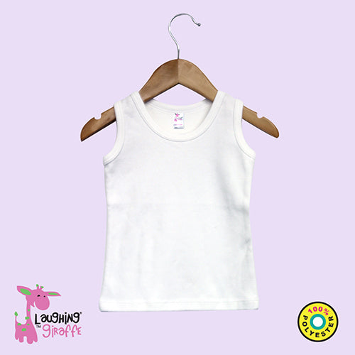 Toddler Tank Top White 100% Polyester