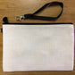 Sublimation Blank Linen Zippered Cosmetic or Large Device Bag